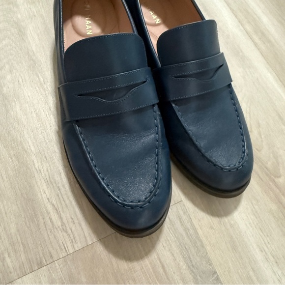 Cole Haan Stassi Penny Loafer Women's Slip On Sz 8.5 B Navy - Picture 4 of 7